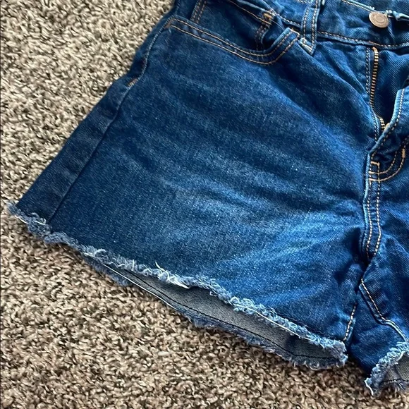 Old Navy Girls Blue Denim Shorts - Picture 2 of 9
